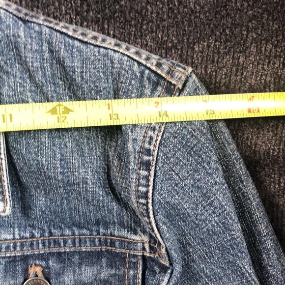 DKNY Womens Denim Jean Jacket Size Med - Picture 5 of 10